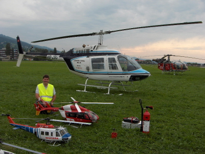 Grosse Helis und Modelle