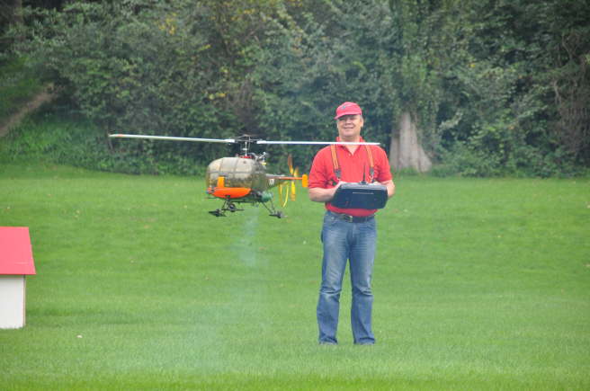 Pirmin mit Alouette III