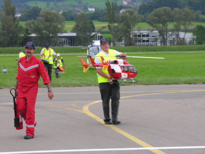 Rcktransport der Hubschrauber