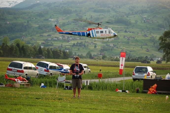 Heli und Pilot