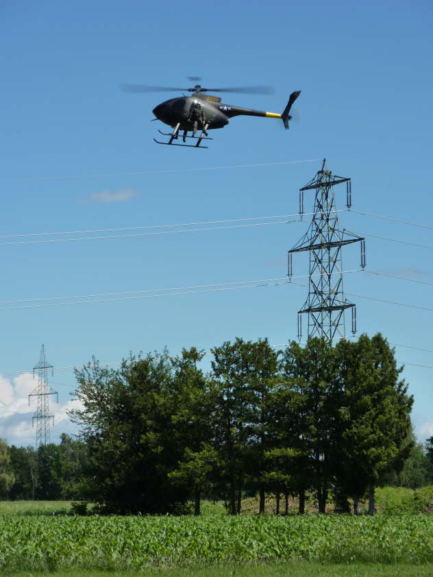 Flug ber den Modellplatz Altach